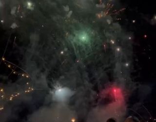 Парковый салют на свадьбе