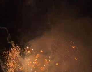 Профессиональные высотные веерные салюты