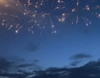 Профессиональные высотные веерные салюты